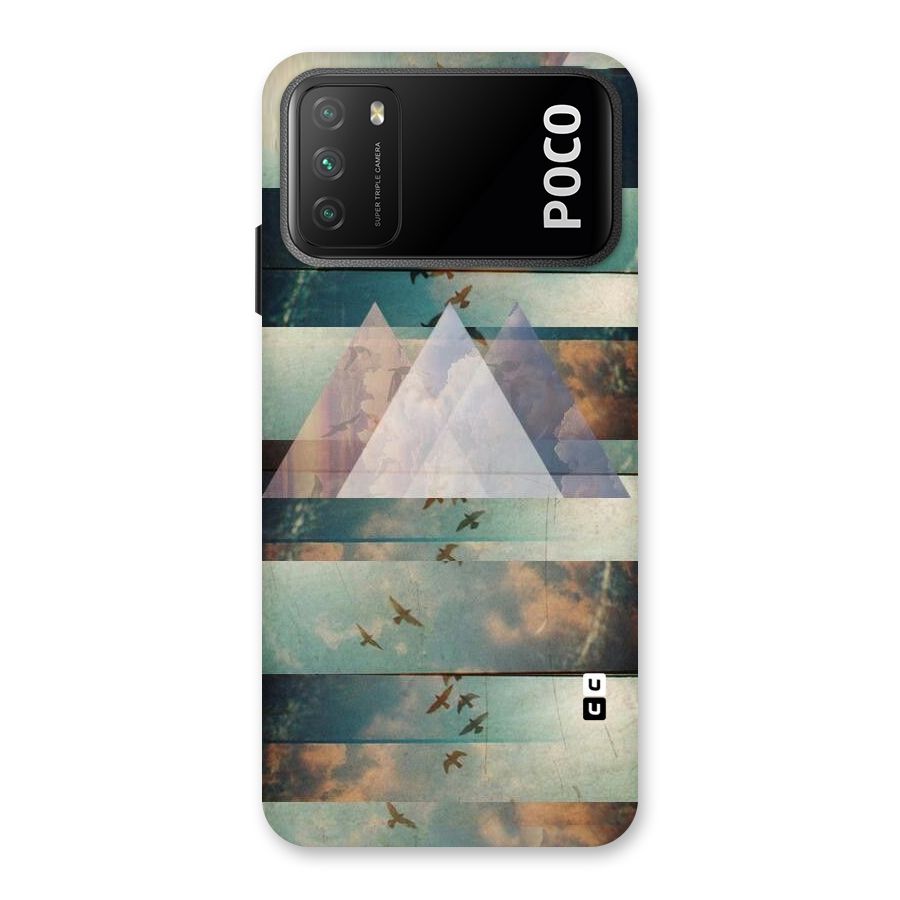 Three Triangles Back Case for Poco M3