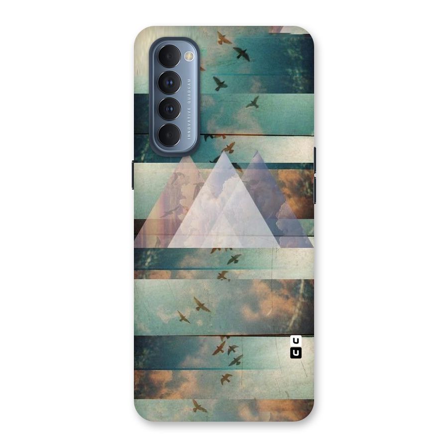 Three Triangles Back Case for Reno4 Pro