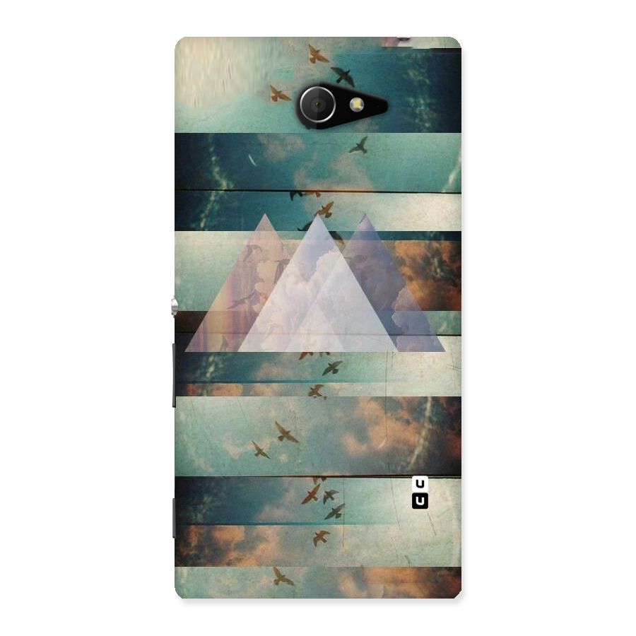 Three Triangles Back Case for Sony Xperia M2