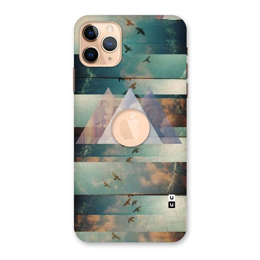 Three Triangles Back Case for iPhone 11 Pro Max Logo Cut