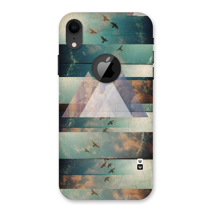 Three Triangles Back Case for iPhone XR Logo Cut