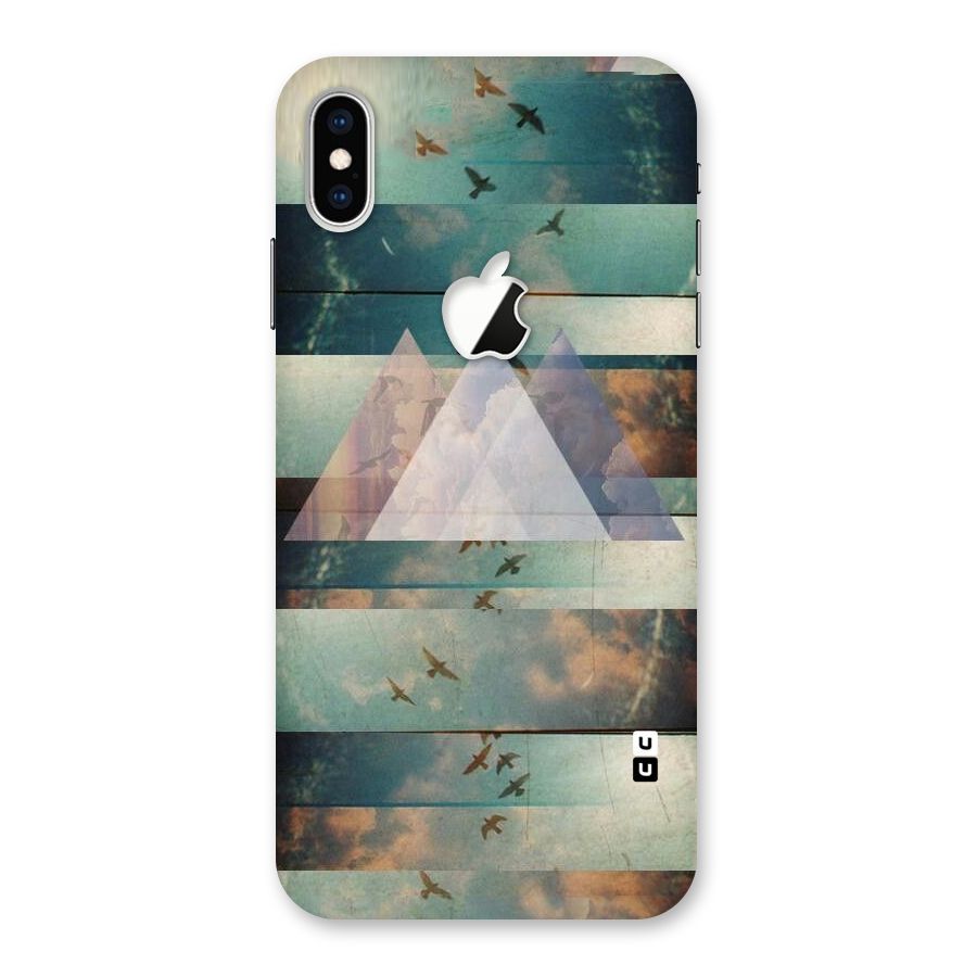 Three Triangles Back Case for iPhone XS Max Apple Cut