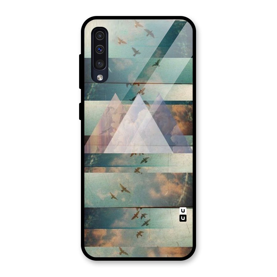 Three Triangles Glass Back Case for Galaxy A50