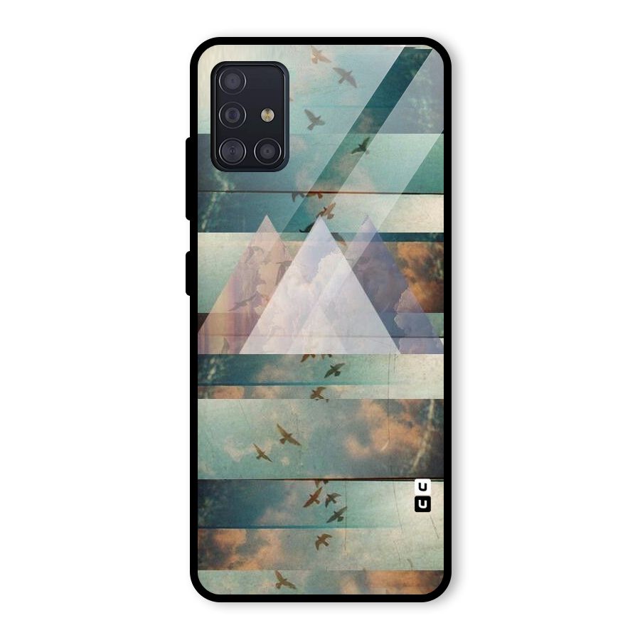 Three Triangles Glass Back Case for Galaxy A51