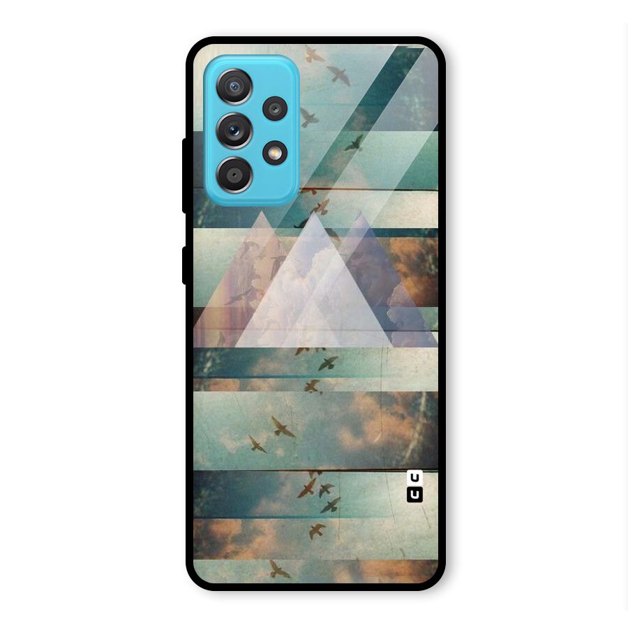 Three Triangles Glass Back Case for Galaxy A52