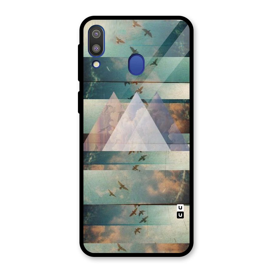 Three Triangles Glass Back Case for Galaxy M20