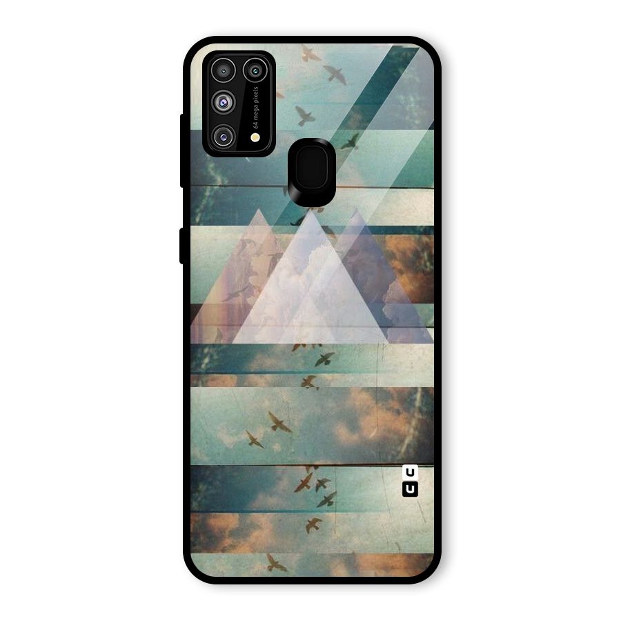 Three Triangles Glass Back Case for Galaxy M31