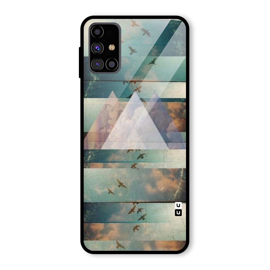 Three Triangles Glass Back Case for Galaxy M31s