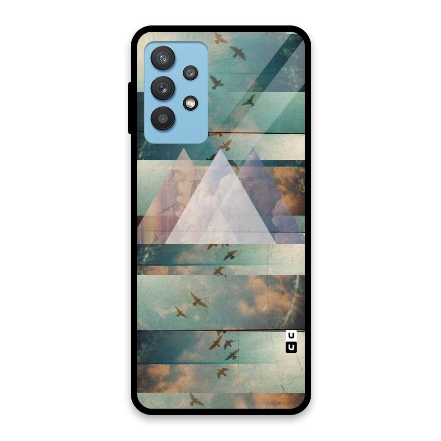 Three Triangles Glass Back Case for Galaxy M32 5G