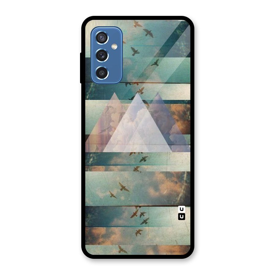 Three Triangles Glass Back Case for Galaxy M52 5G