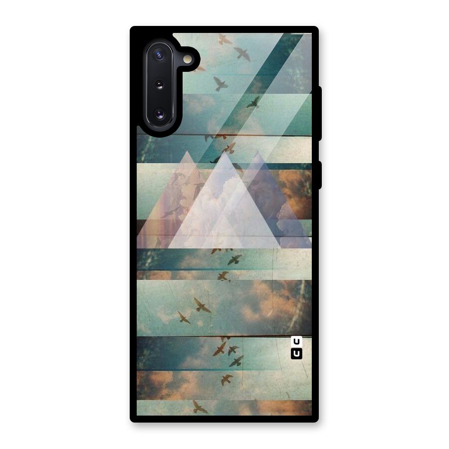 Three Triangles Glass Back Case for Galaxy Note 10