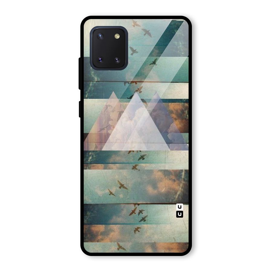 Three Triangles Glass Back Case for Galaxy Note 10 Lite
