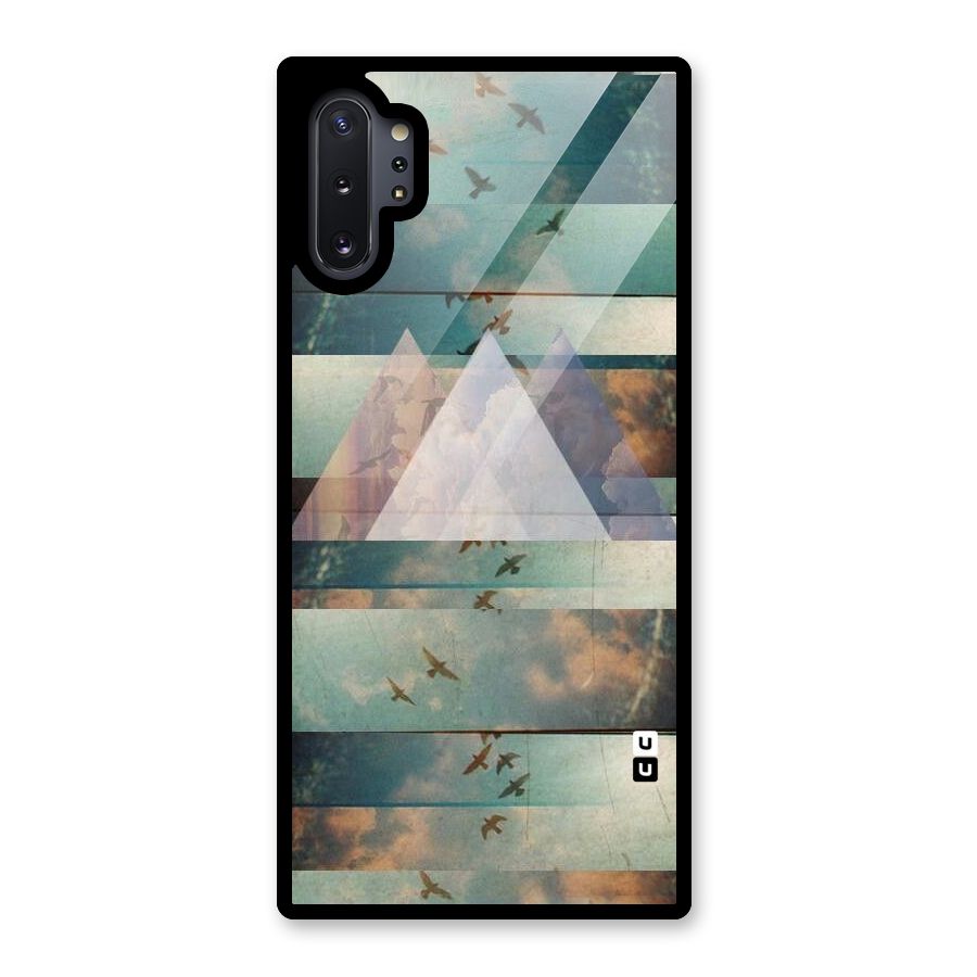 Three Triangles Glass Back Case for Galaxy Note 10 Plus