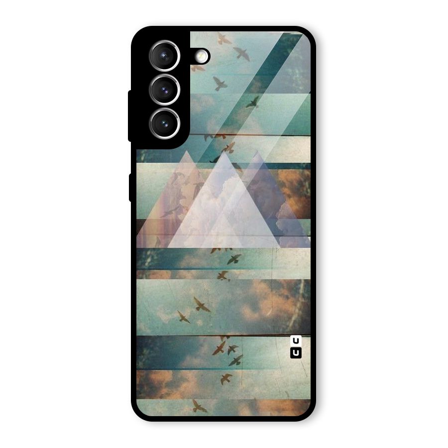 Three Triangles Glass Back Case for Galaxy S21 5G
