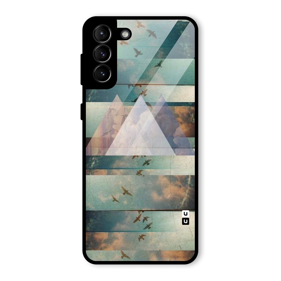Three Triangles Glass Back Case for Galaxy S21 Plus