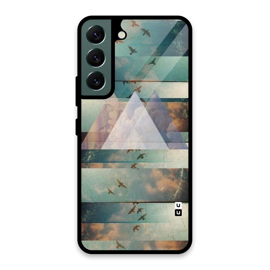 Three Triangles Glass Back Case for Galaxy S22 5G
