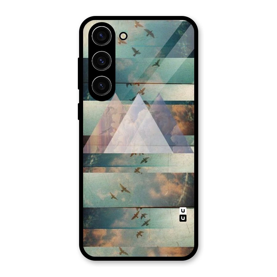 Three Triangles Glass Back Case for Galaxy S23 Plus
