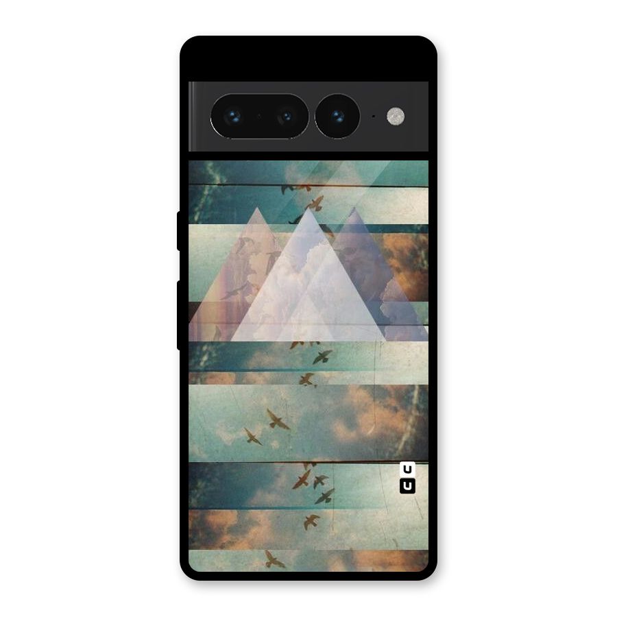 Three Triangles Glass Back Case for Google Pixel 7 Pro