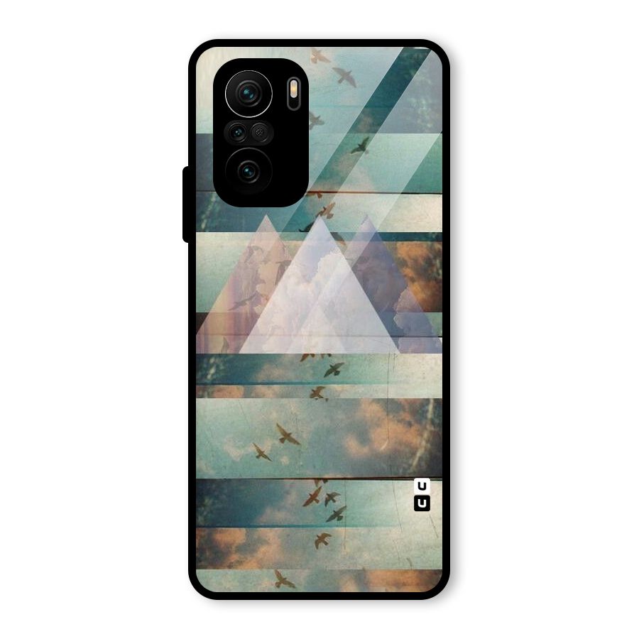 Three Triangles Glass Back Case for Mi 11X Pro