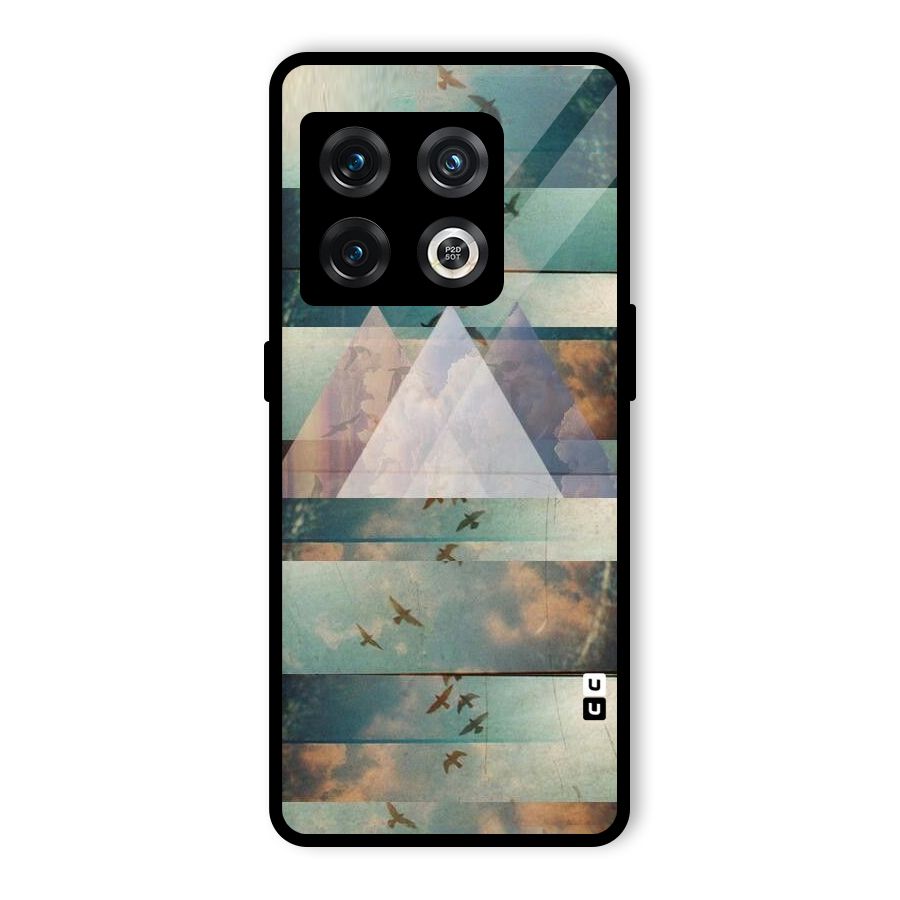 Three Triangles Glass Back Case for OnePlus 10 Pro 5G