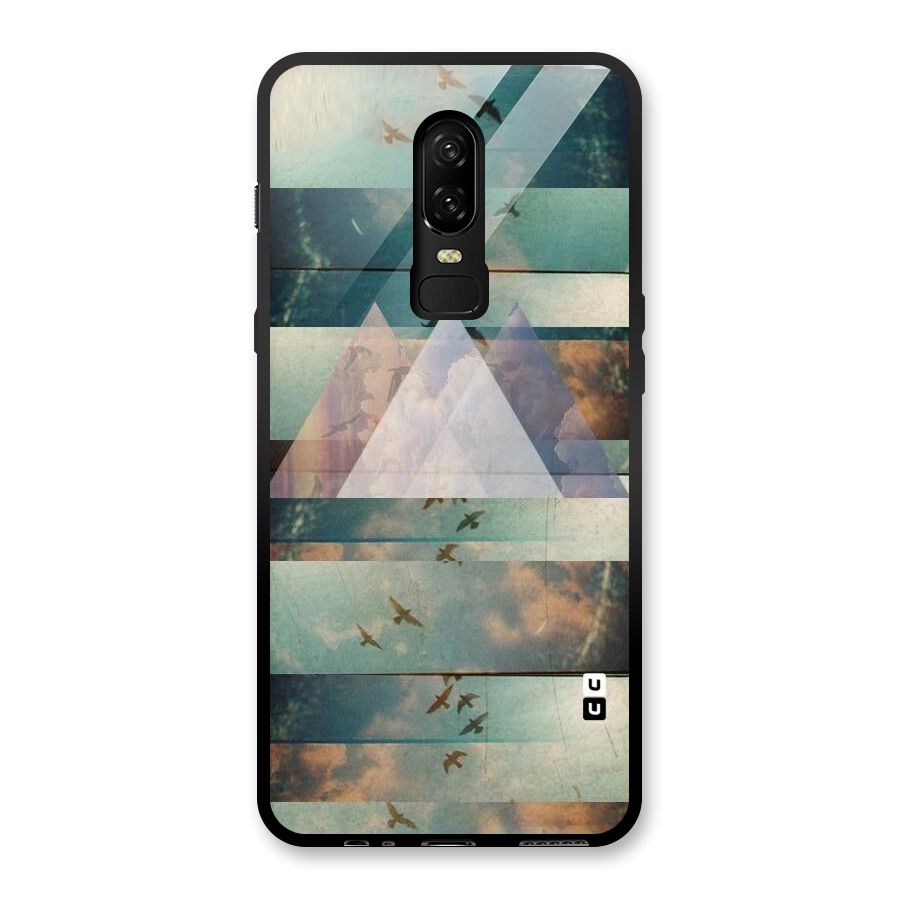 Three Triangles Glass Back Case for OnePlus 6