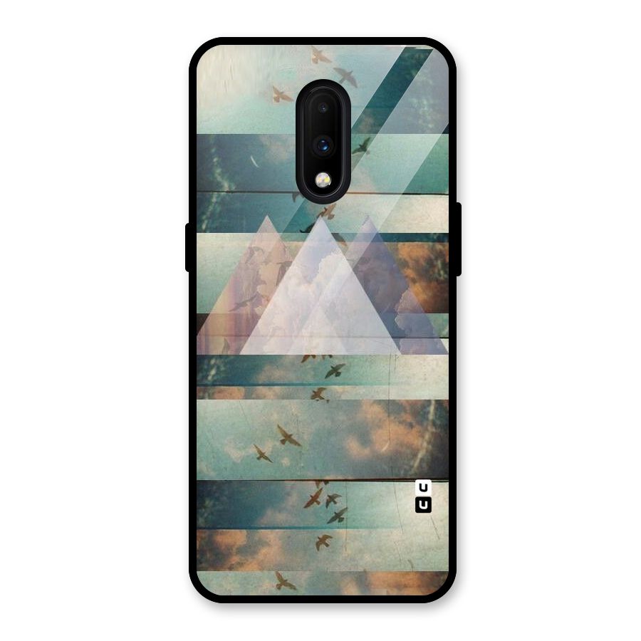 Three Triangles Glass Back Case for OnePlus 7