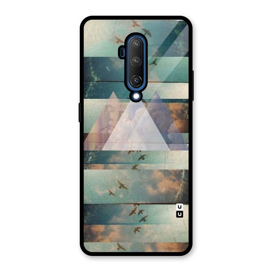 Three Triangles Glass Back Case for OnePlus 7T Pro