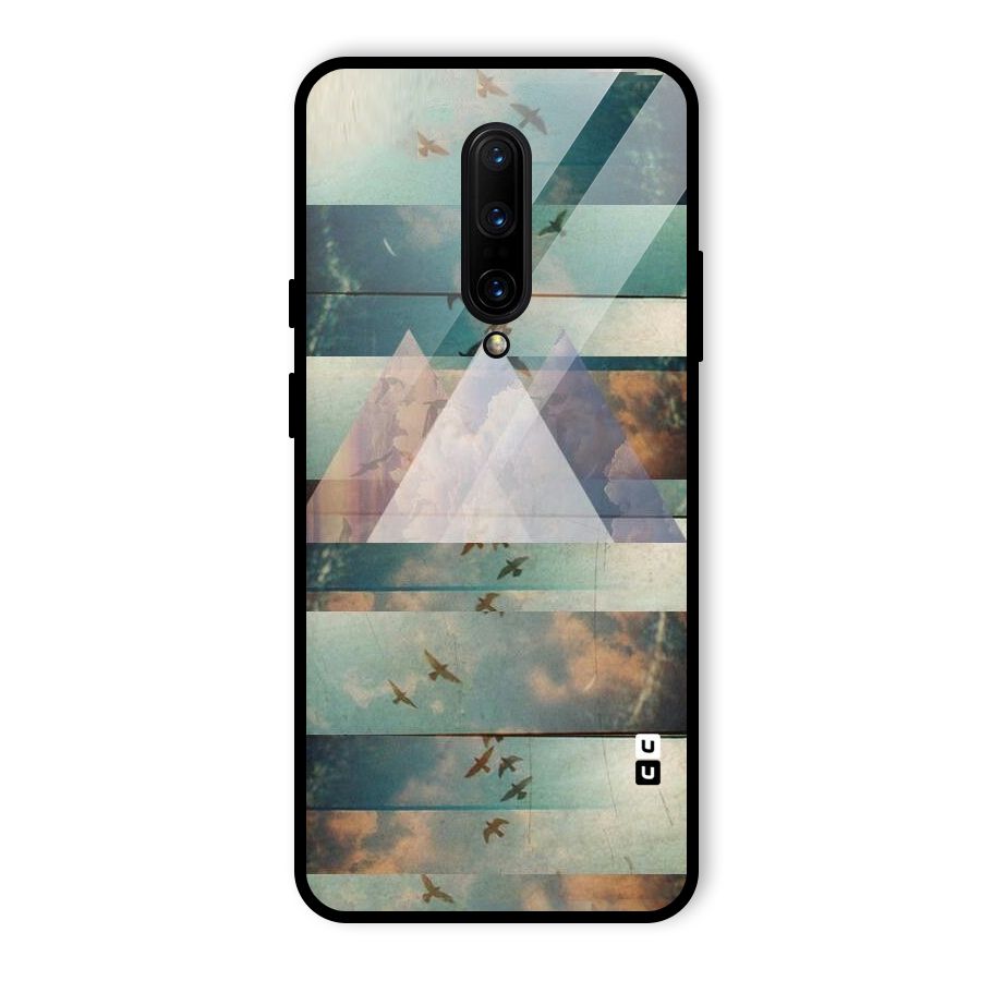 Three Triangles Glass Back Case for OnePlus 7 Pro