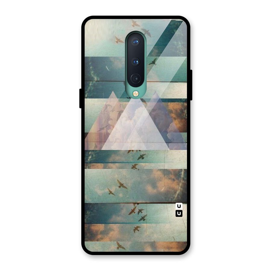 Three Triangles Glass Back Case for OnePlus 8