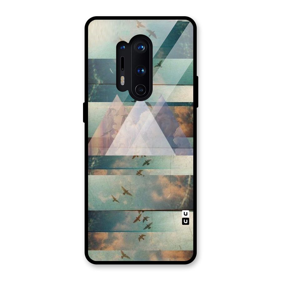 Three Triangles Glass Back Case for OnePlus 8 Pro