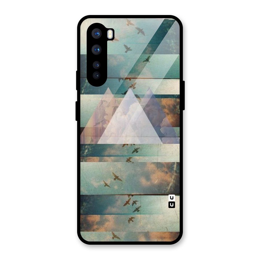 Three Triangles Glass Back Case for OnePlus Nord