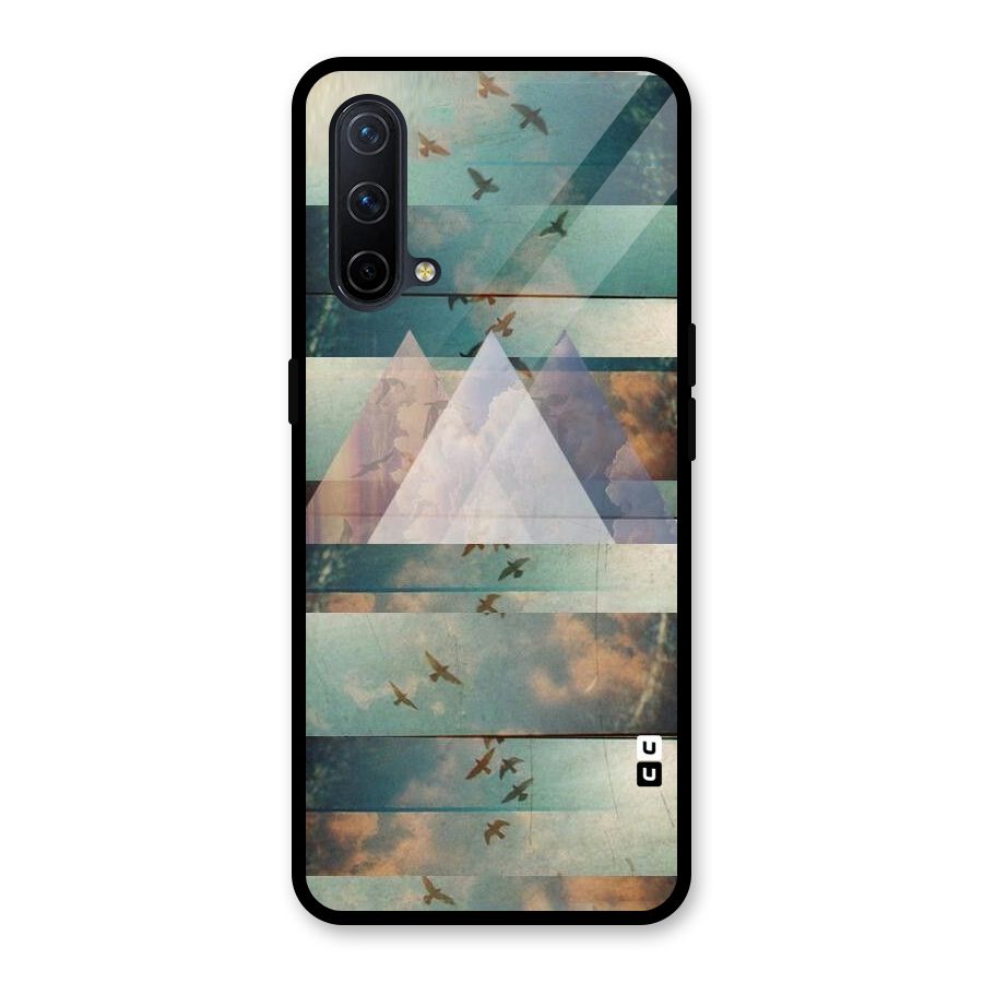 Three Triangles Glass Back Case for OnePlus Nord CE 5G