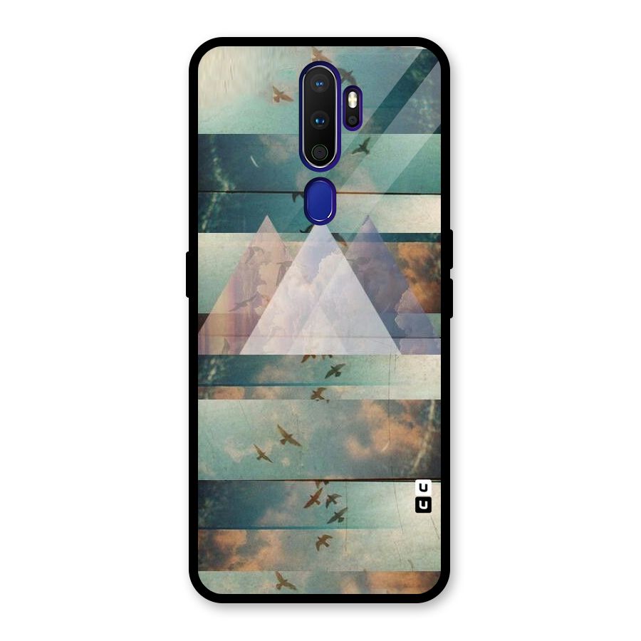 Three Triangles Glass Back Case for Oppo A9 (2020)