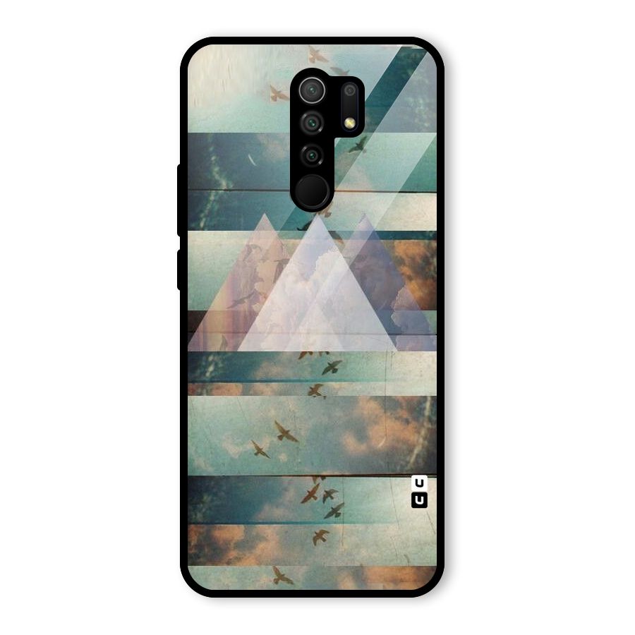 Three Triangles Glass Back Case for Poco M2