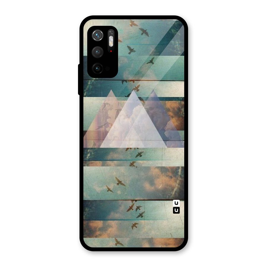 Three Triangles Glass Back Case for Poco M3 Pro 5G