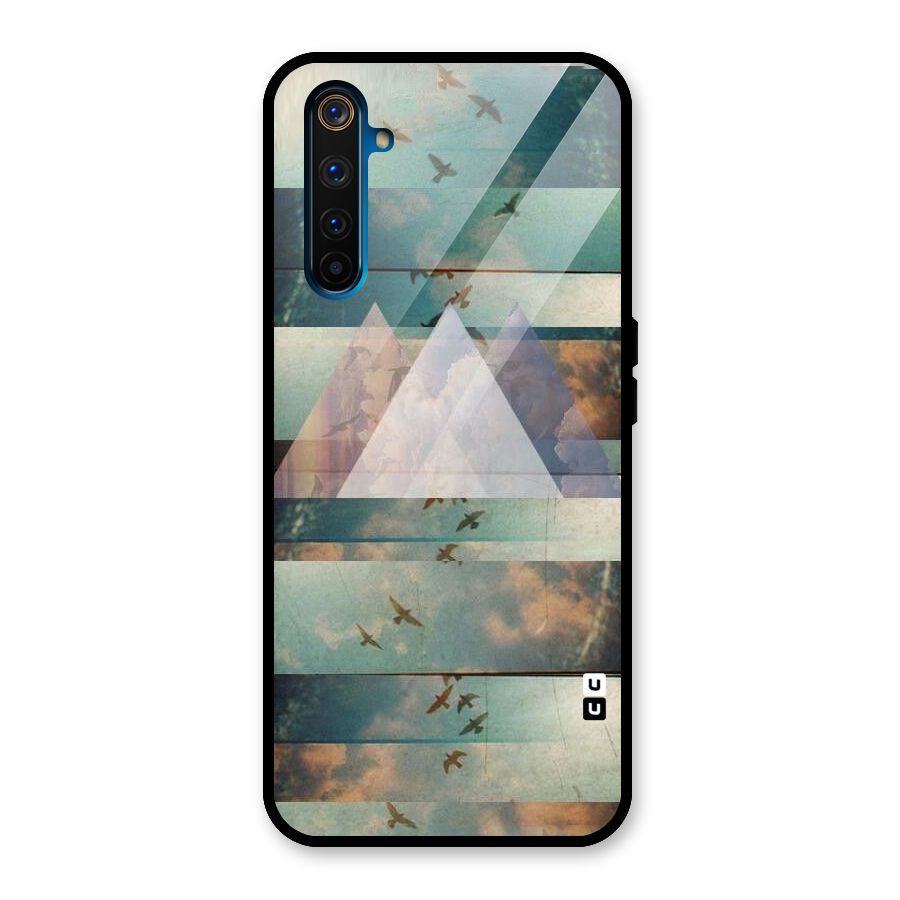 Three Triangles Glass Back Case for Realme 6 Pro