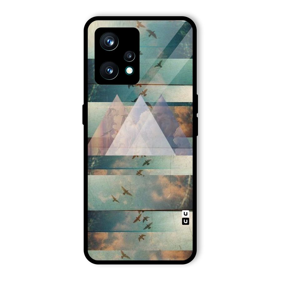 Three Triangles Glass Back Case for Realme 9 Pro Plus 5G