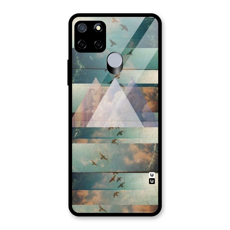 Three Triangles Glass Back Case for Realme C12