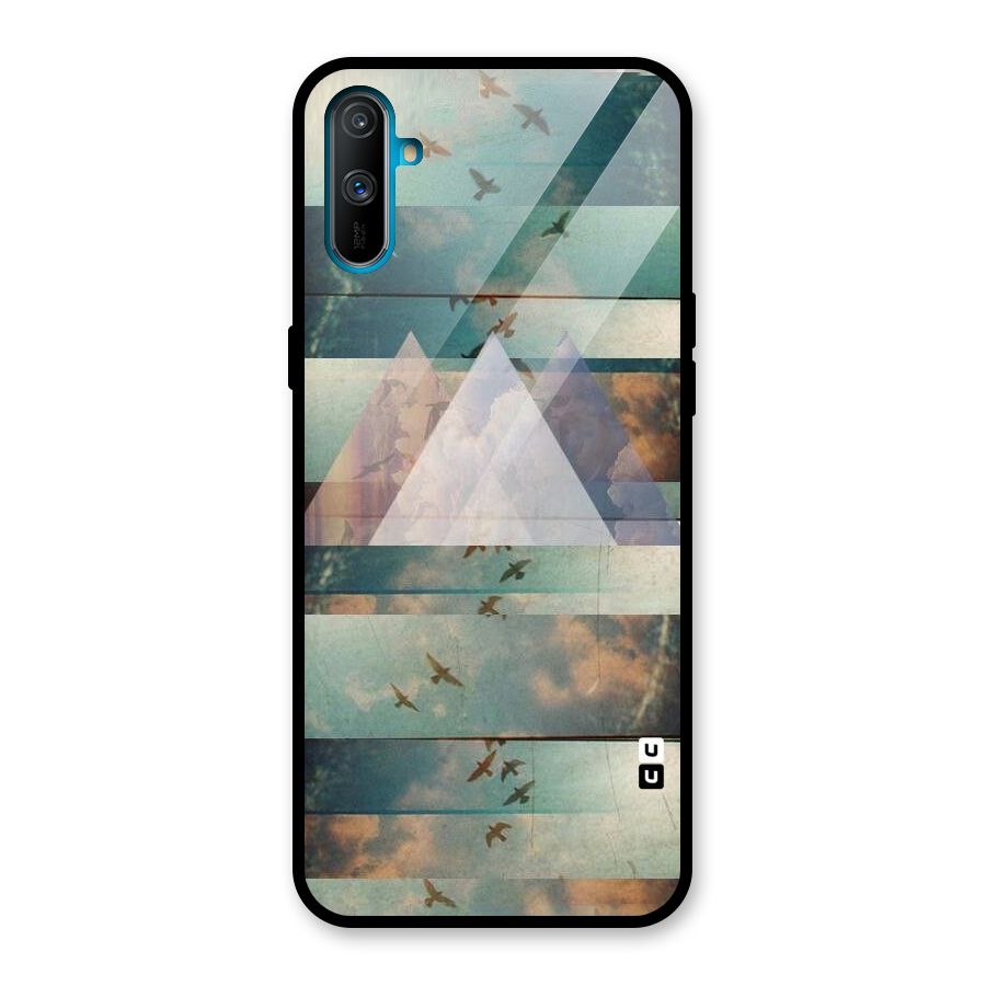 Three Triangles Glass Back Case for Realme C3