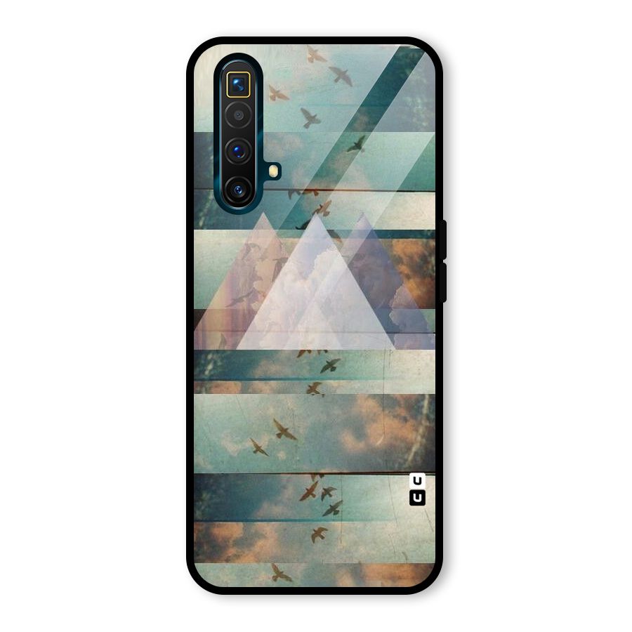 Three Triangles Glass Back Case for Realme X3