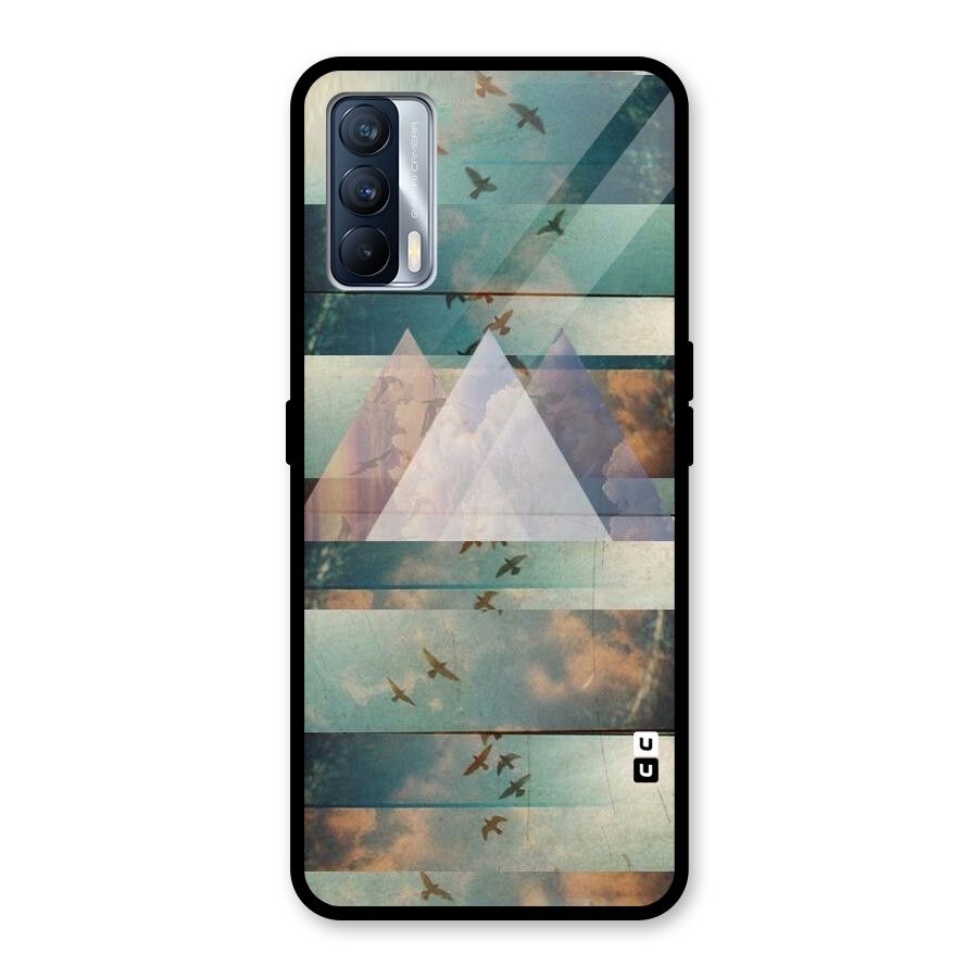 Three Triangles Glass Back Case for Realme X7