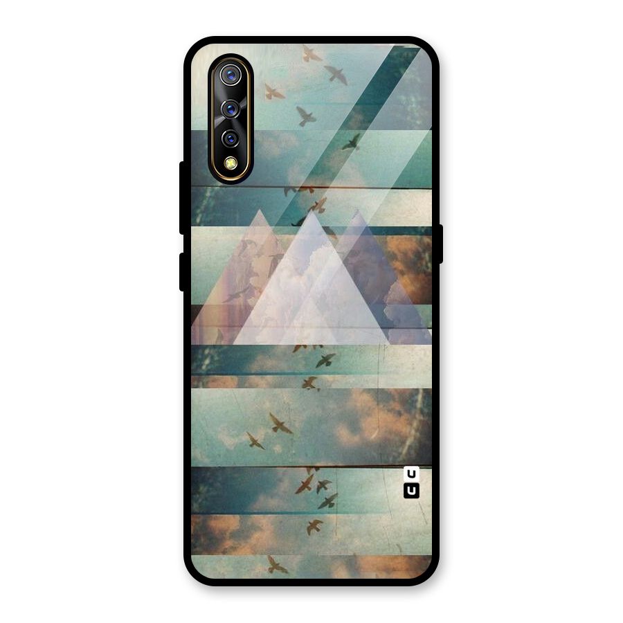 Three Triangles Glass Back Case for Vivo S1