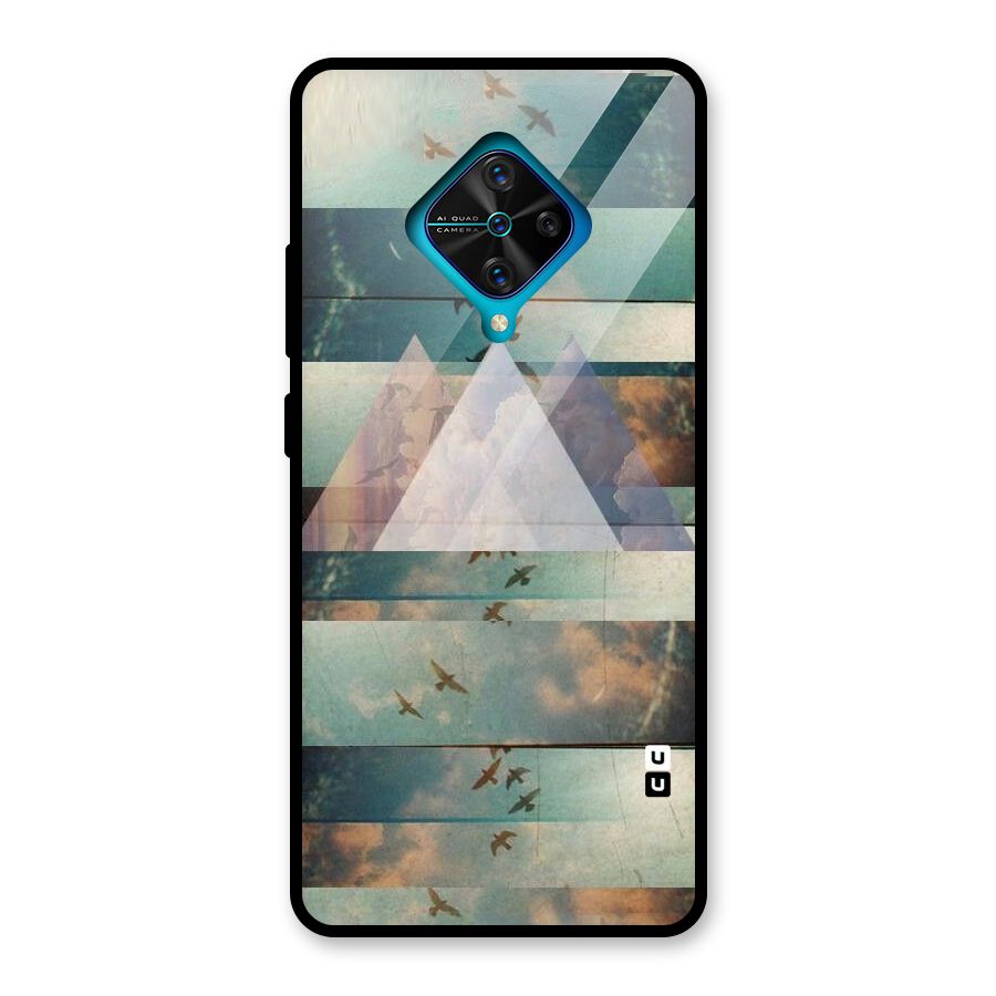 Three Triangles Glass Back Case for Vivo S1 Pro