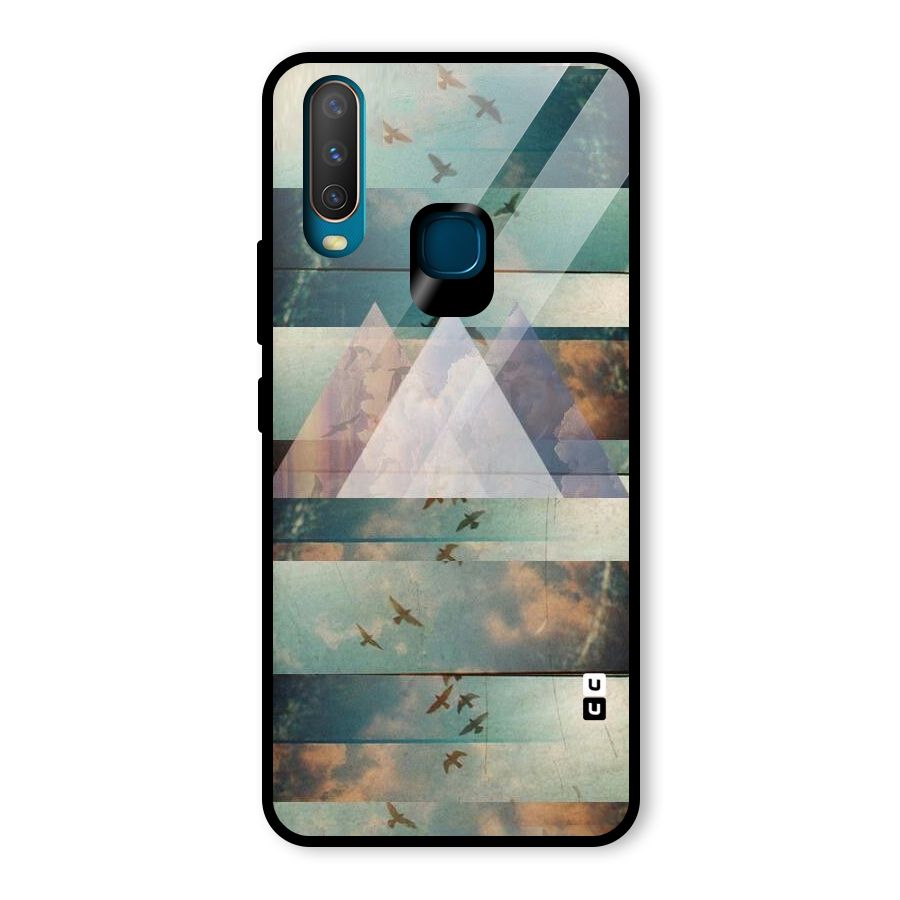 Three Triangles Glass Back Case for Vivo U10