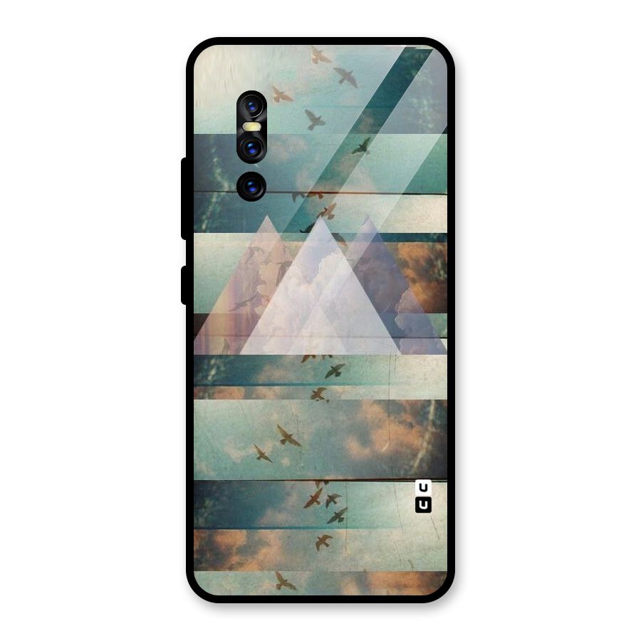 Three Triangles Glass Back Case for Vivo V15 Pro