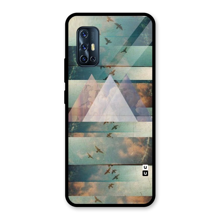 Three Triangles Glass Back Case for Vivo V17