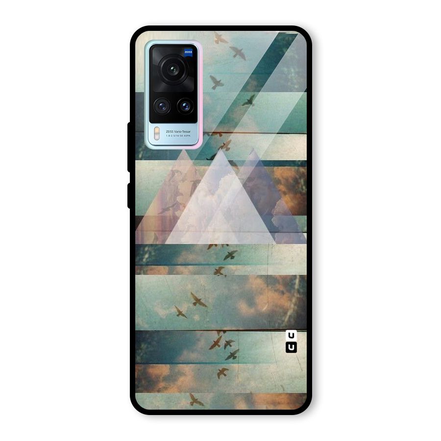 Three Triangles Glass Back Case for Vivo X60