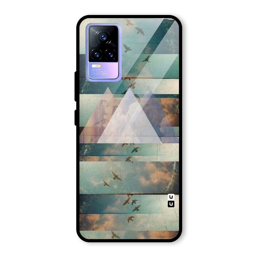 Three Triangles Glass Back Case for Vivo Y73