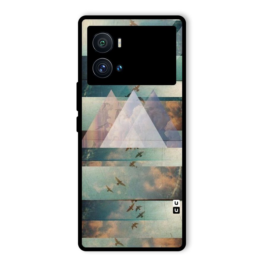 Three Triangles Glass Back Case for Vivo iQOO 9 Pro
