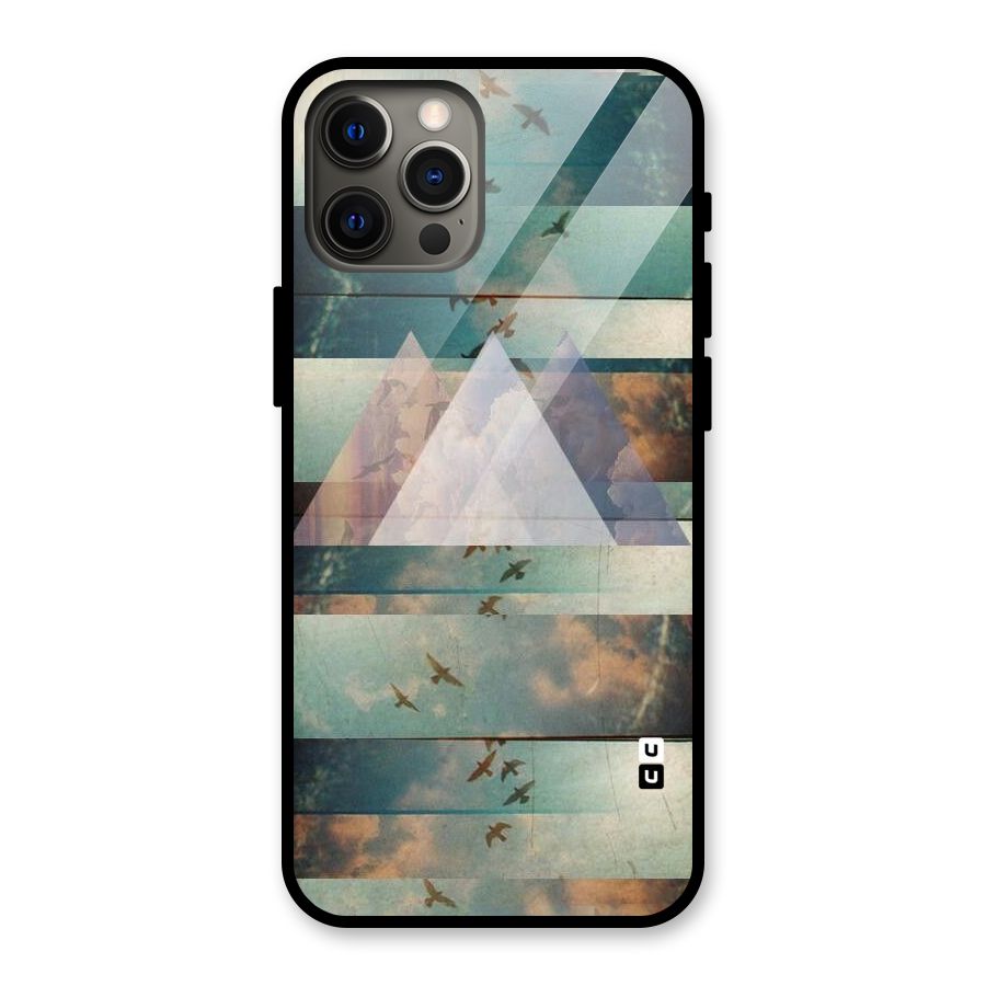 Three Triangles Glass Back Case for iPhone 12 Pro Max